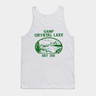 Camp C L // green solid style Tank Top